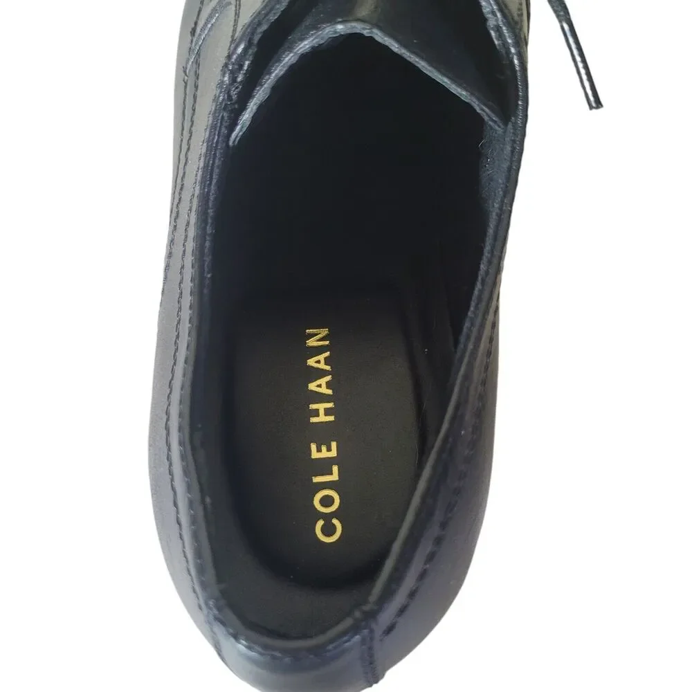 Cole‎ Haan Dustin Plain Oxford II Dress Shoes Men's Size 8 M Black Preppy